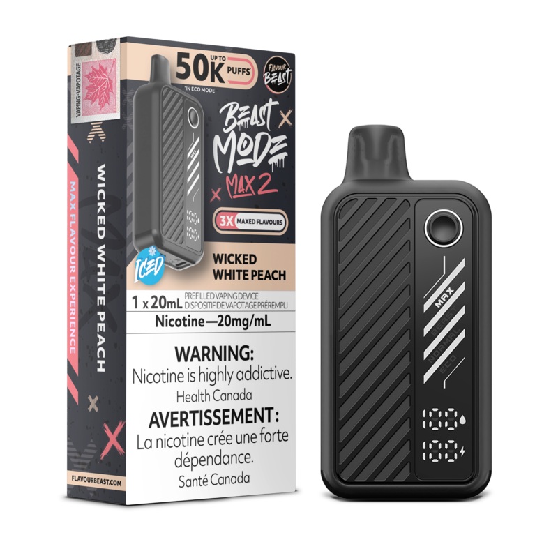 Flavour Beast Beast Mode Max 2 – Wicked White Peach [MB]