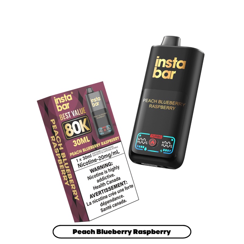 Insta Bar 80K – Peach Blueberry Raspberry [MB]
