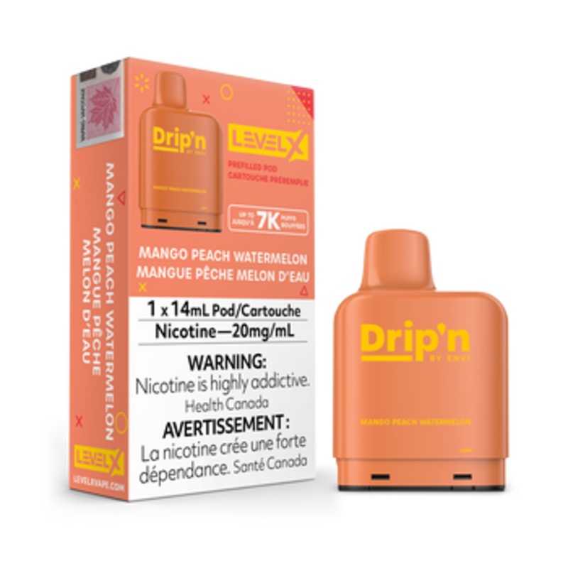 Level X Drip’n – Mango Peach Watermelon / 20 mg / 14 mL