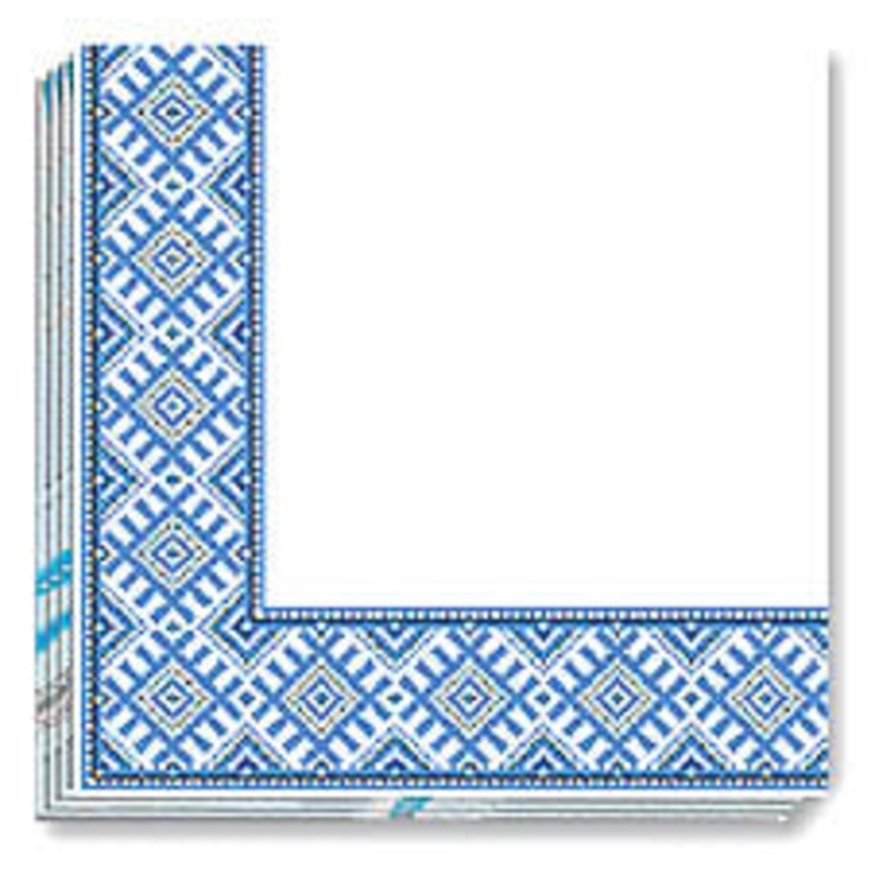 BLUE EMBR NAPKINS 13×13 in. (50)