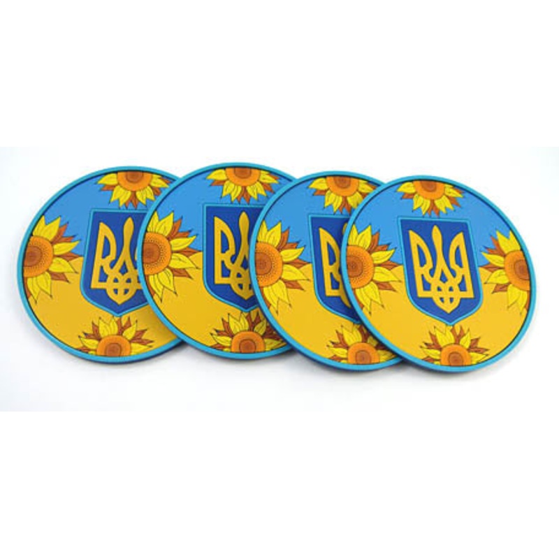 Tryzub PVC Coasters (2 options)