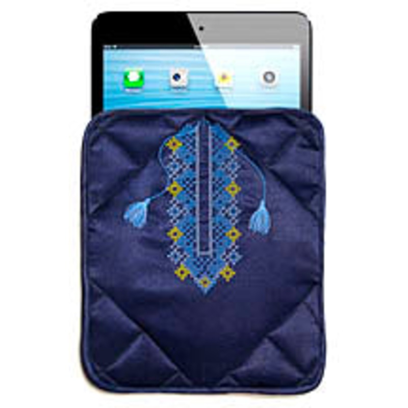 Notebook Shirt Pouch – Navy Blue & Yellow