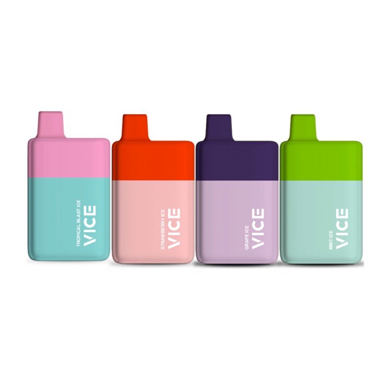 VICE Box 6000 Puff Disposable|Banana Ice|Blue Raspberry Ice|Grape Ice|Green Apple Ice|Lush Ice|Mint Ice|Peach Berries Ice|Peach Ice|Strawberry Banana Ice|20 MG|12 MG|0 MG