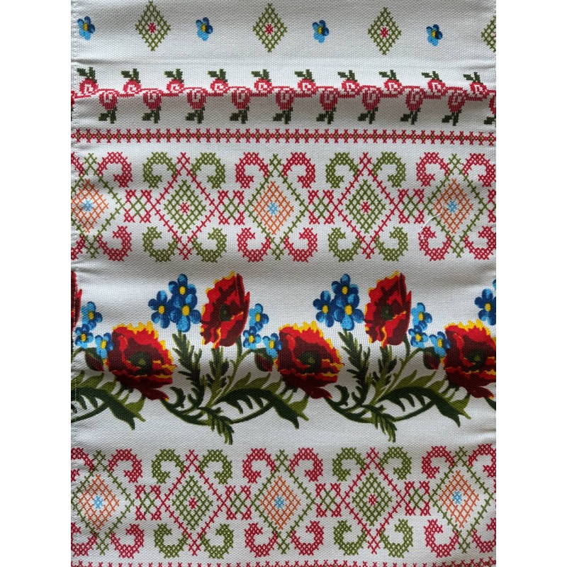 Grey linen look Printed Dish Towel