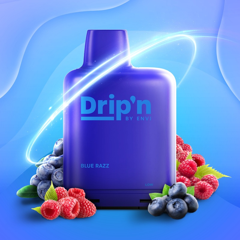 Drip’n Boost Pod|Blue Razz|Electric Fruit Blast|Grape Ice|Mango Peach Watermelon|Snazzy S Storm