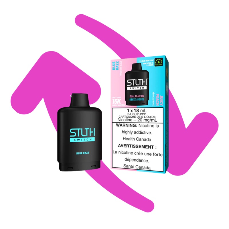 Loop Switch Pod|Arctic Mint & Ice Mint|Blood Orange Ice & Lemon Squeeze Ice|Blue Razz & Juicy Peach|Blue Razz & White Grape|Blue Razz Lemon & Juicy Peach Ice|Cherry Grape Ice & Punch Ice|Cherry Ice & Citrus Burst Ice|Juicy Peach & White Grape|Juicy Peach