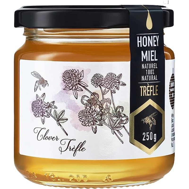 Natural Clover Honey from Ukraine 250g