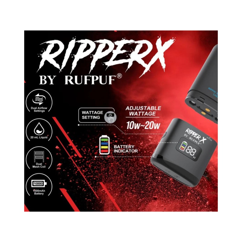Ripper X Ultra Battery|Metallic Golden|Metallic Red