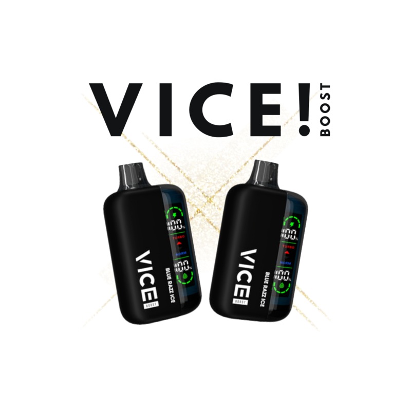 Vice Boost Disposable Vape|Banana Ice|Blood Orange Ice|Blue Razz Ice|Burst Ice|Cherry Grape Ice|Grape Fury Ice|Lemon Blue Razz Ice|Lemon Lime Ice|Peach Berry Ice|Tiki Punch Ice|White Grape Ice