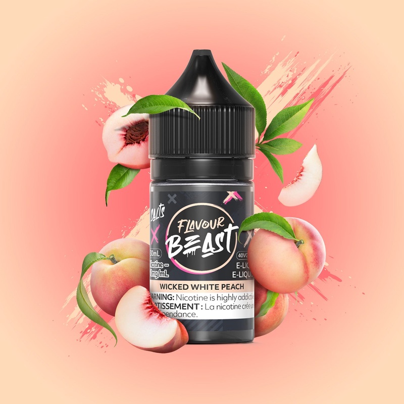 Wicked White Peach Salt|30mL|10mg|20mg