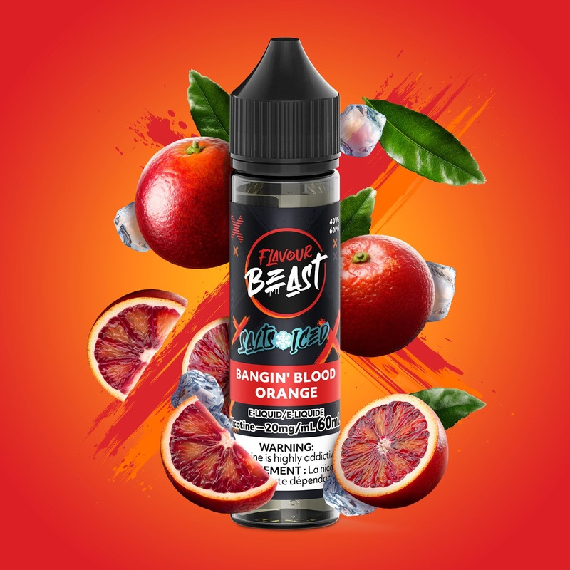 Flavour Beast 60mL Salt|Bangin’ Blood Orange Iced|Bomb Blue Razz|Bussin Banana Iced|Dreamy Dragonfruit Lychee Iced|Extreme Mint Iced|Flippin’ Fruit Flash|Groovy Grape Passionfruit Iced|Gusto Green Apple|Mad Mango Peach|Packin’ Peach Berry|Ragin’ Razz Mang