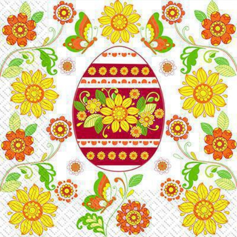 Kvitucha Pysanka Easter Napkins 13×13