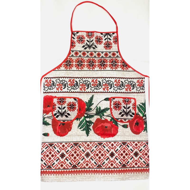 Poppy linen-look Apron|ca|us|intl