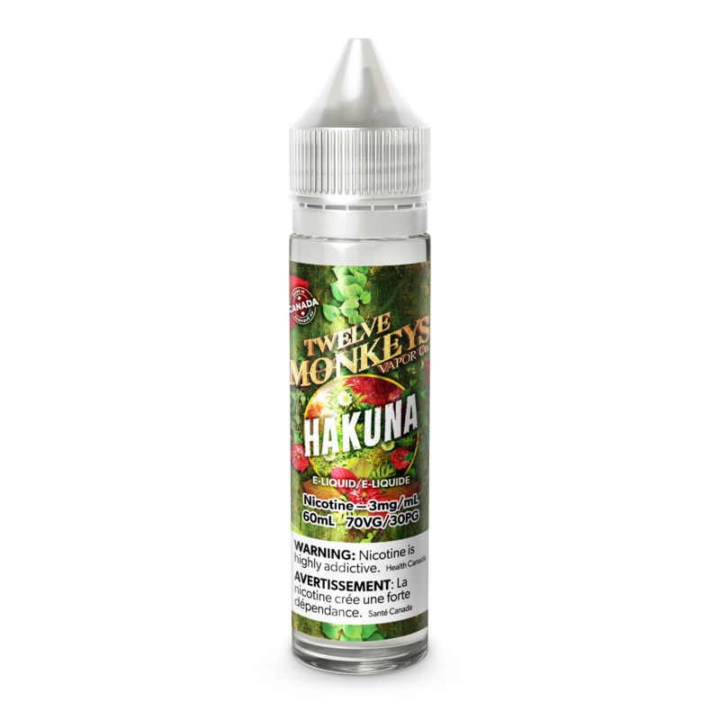 Hakuna|60ml|30ml|3mg (Provincial Excise Product)|6mg  (Provincial Excise Product)|10mg Nic Salt  (Provincial Excise Product)|20mg Nic Salt (Provincial Excise Product)