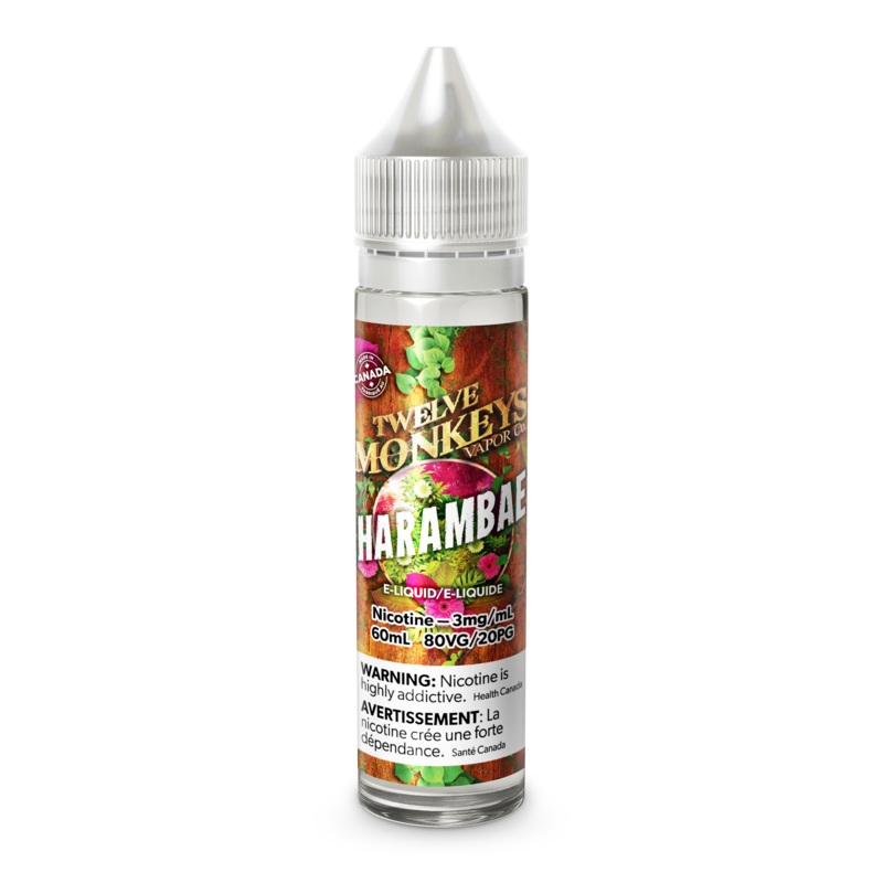 Harambae|60ml|30ml|3mg (Provincial Excise Product)|6mg (Provincial Excise Product)|10mg Nic Salt (Provincial Excise Product)|20mg Nic Salt (Provincial Excise Product)