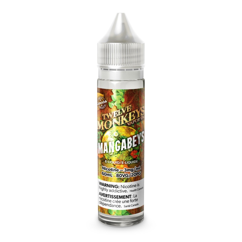 Mangabeys|60ml|30ml|3mg (Provincial Excise Product)|6mg (Provincial Excise Product)|10mg Nic Salt (Provincial Excise Product)|20mg Nic Salt (Provincial Excise Product)