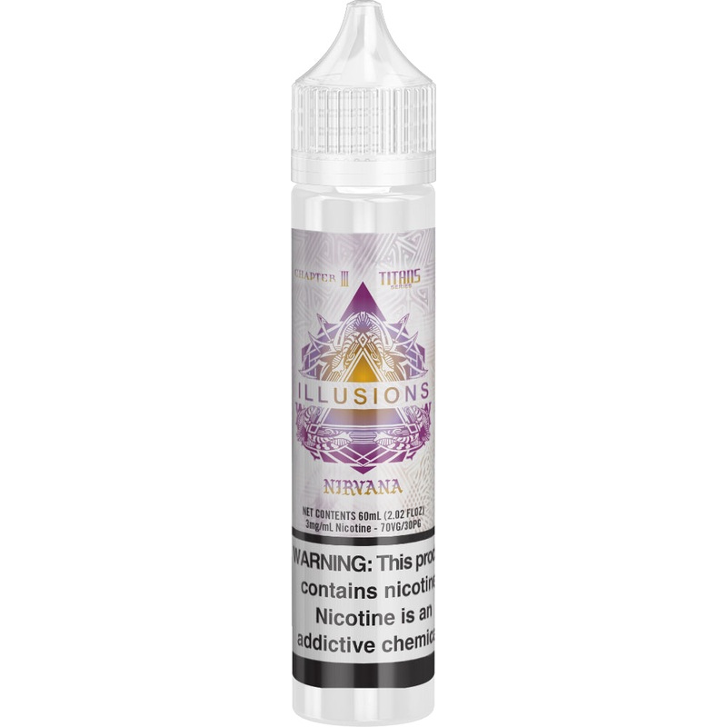 Nirvana|60ml|30ml|3mg (Provincial Excise Product)|6mg (Provincial Excise Product)|10mg Nic Salt (Provincial Excise Product)|20mg Nic Salt (Provincial Excise Product)