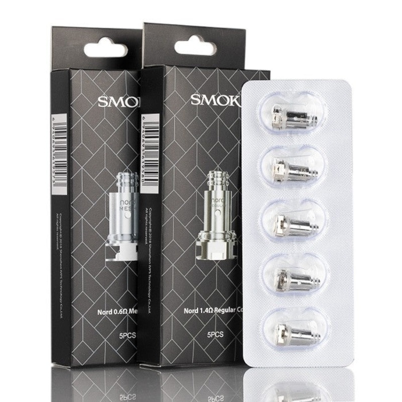 Smoktech Nord Coils|0.6 ohm mesh|0.8 ohm MTL Mesh|1.4 Ohm MTL|0.6 Ohm DC