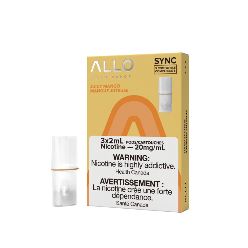 Allo SYNC Juicy Mango Pods 20mg (Provincial Excise Product)