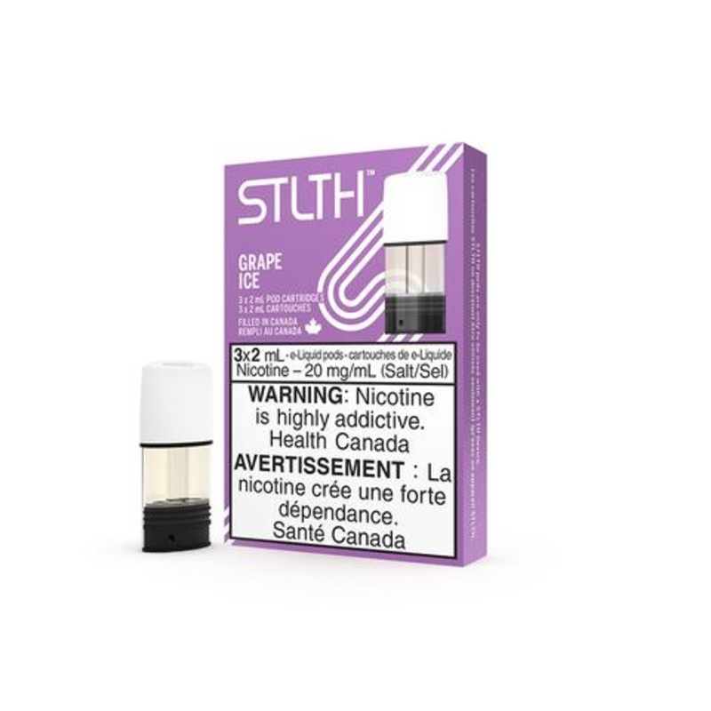 Grape Ice – STLTH Pod Pack|0mg/0% (Provincial Excise Product)|20mg/2% (Provincial Excise Product)|Bold 50 20mg/2% (Provincial Excise Product)