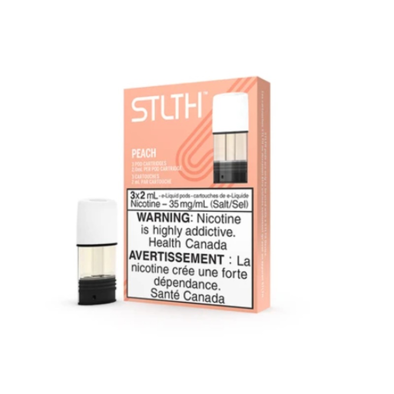 Peach – STLTH Pod Pack|0mg/0% (Provincial Excise Product)|20mg/2% (Provincial Excise Product)|Bold 50 20mg/2% (Provincial Excise Product)
