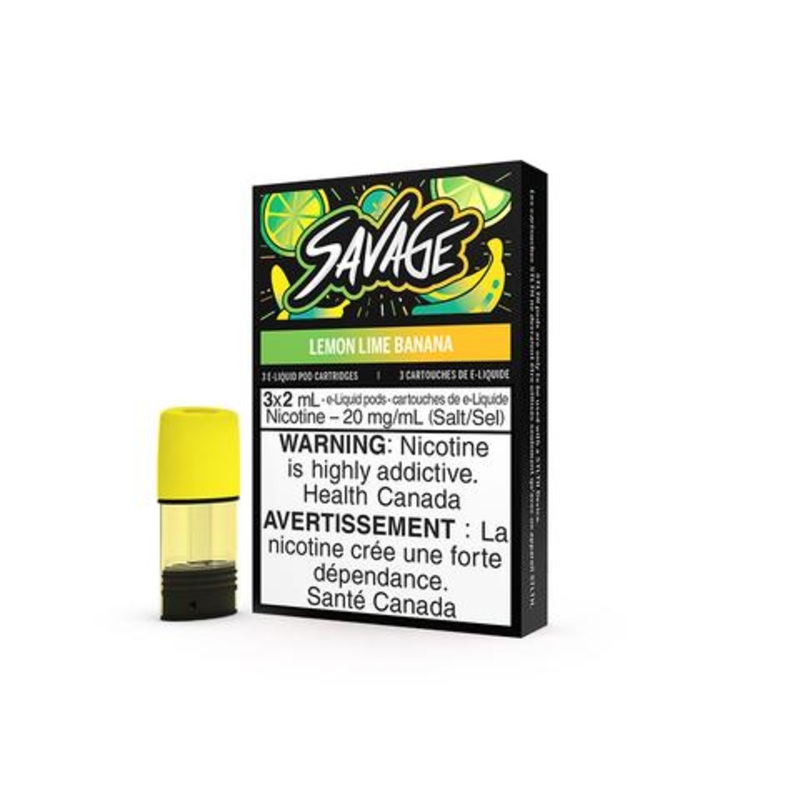 Savage- Lemon Lime Banana – STLTH Pod Pack