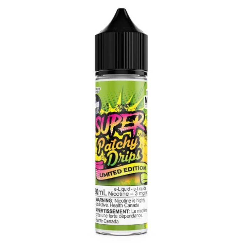 Super Sour Patchy Drips|60ml|30ml|0mg (Provincial Excise Product)|3mg (Provincial Excise Product)|6mg (Provincial Excise Product)|10mg Nic Salts (Provincial Excise Product)|20mg Nic Salts (Provincial Excise Product)
