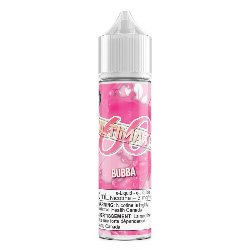 Ultimate 60- Bubba|60ml|30ml|0mg (Provincial Excise Product)|3mg (Provincial Excise Product)|6mg (Provincial Excise Product)|10mg Nic Salts (Provincial Excise Product)|20mg Nic Salts (Provincial Excise Product)