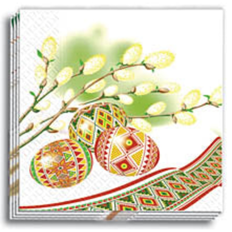 Pysanky Design Dinner Napkins 13×13 in.