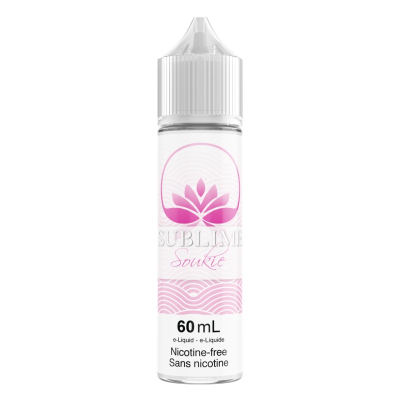 Soukie|60ml|30ml|0mg (Provincial Excise Product)|3mg (Provincial Excise Product)|6mg (Provincial Excise Product)|12mg (Provincial Excise Product)|10mg Nic Salt (Provincial Excise Product)|20mg Nic Salt (Provincial Excise Product)