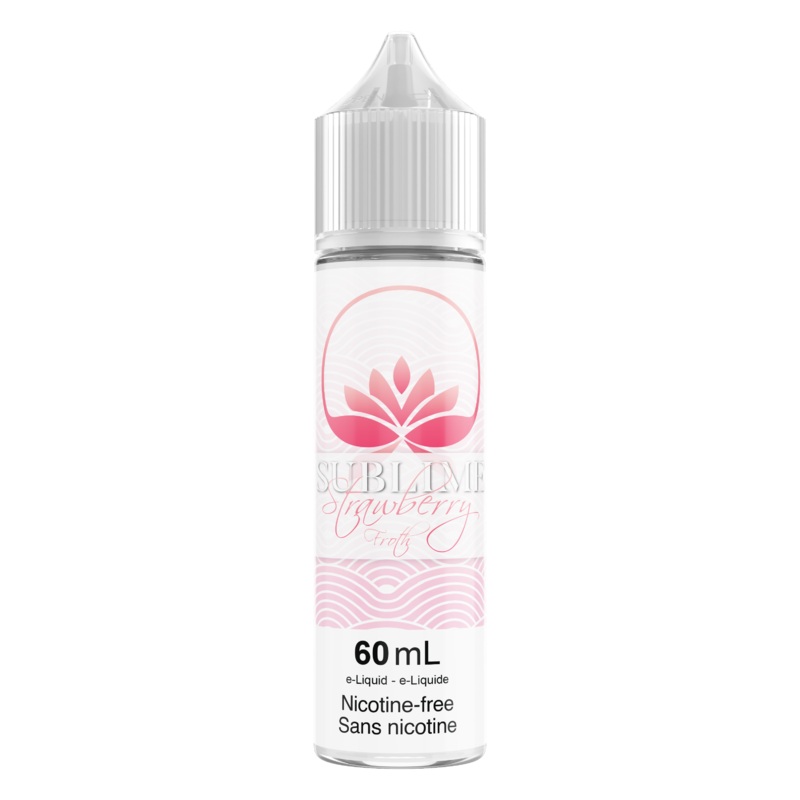 Strawberry Froth|60ml|30ml|0mg (Provincial Excise Product)|3mg (Provincial Excise Product)|6mg (Provincial Excise Product)|12mg (Provincial Excise Product)|10mg Nic Salt (Provincial Excise Product)|20mg Nic Salt (Provincial Excise Product)