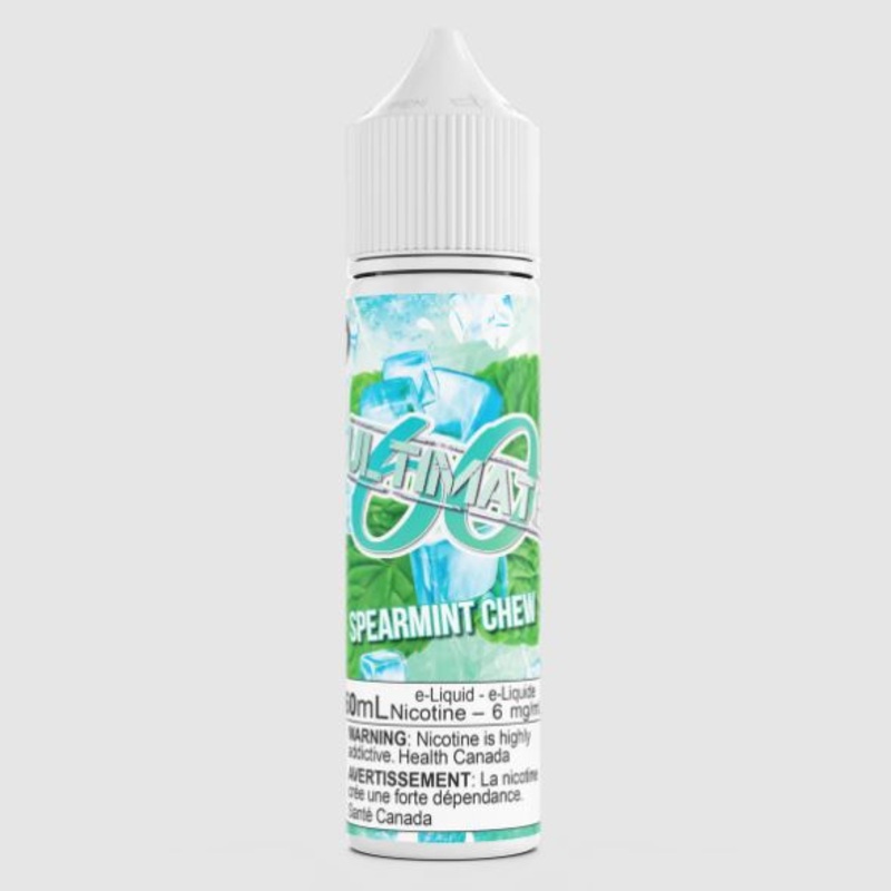 Ultimate 60- Spearmint Chew|60ml|30ml|0mg (Provincial Excise Product)|3mg (Provincial Excise Product)|6mg (Provincial Excise Product)|10mg Nic Salts (Provincial Excise Product)|20mg Nic Salts (Provincial Excise Product)