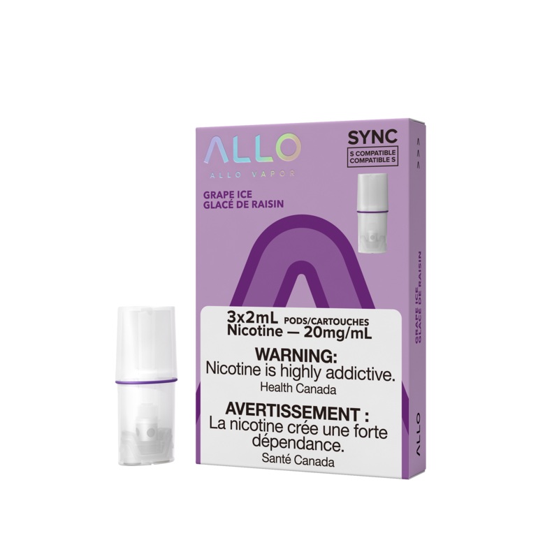 Allo SYNC Grape Ice Pods 20mg (Provincial Excise Product)