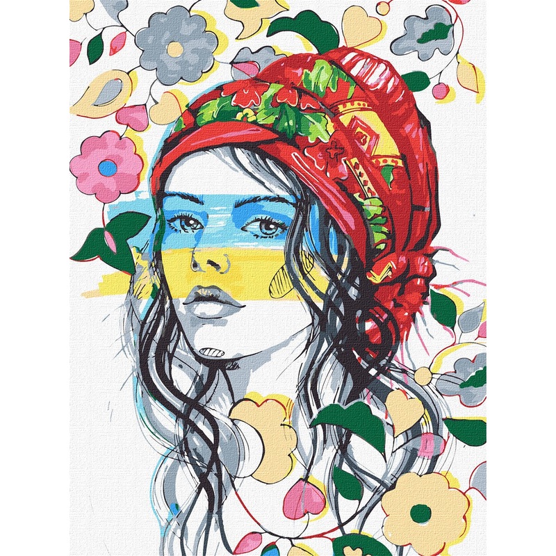 Ukrainian colors  – Paint by number Kit