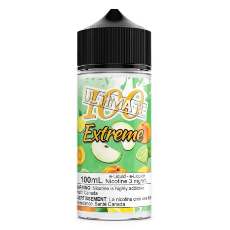 Ultimate 100- Extreme|100ml|30ml|0mg (Provincial Excise Product)|3mg (Provincial Excise Product)|6mg (Provincial Excise Product)|10mg Nic Salts (Provincial Excise Product)|20mg Nic Salts (Provincial Excise Product)