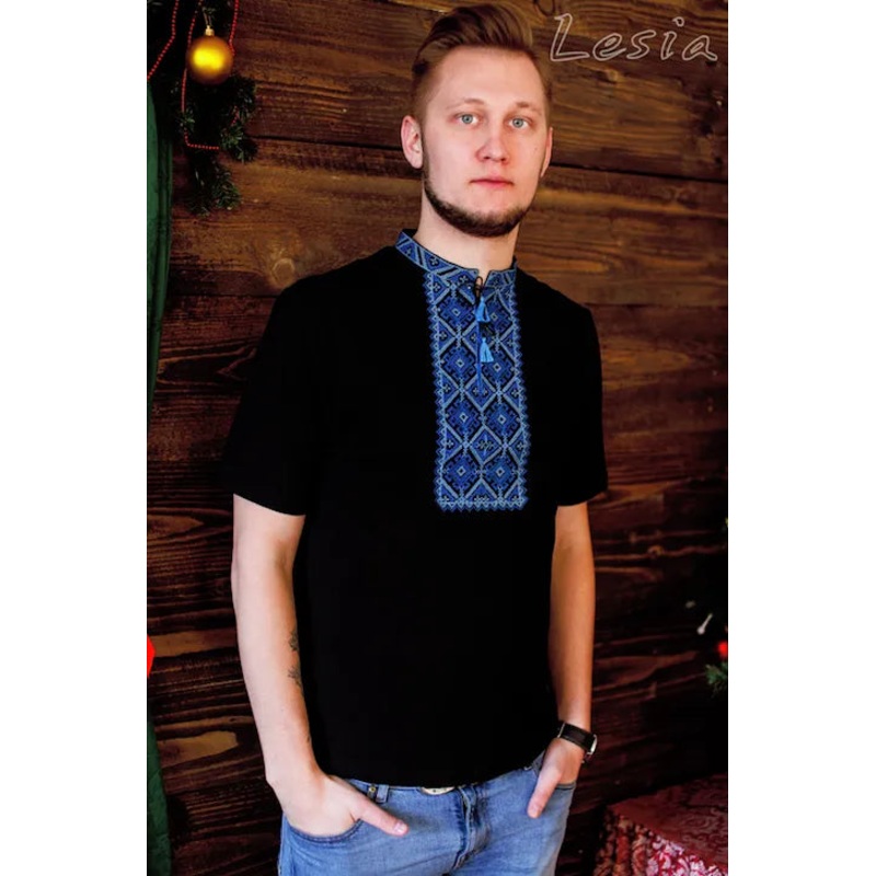 Hajdamatska Blue Embroidered T