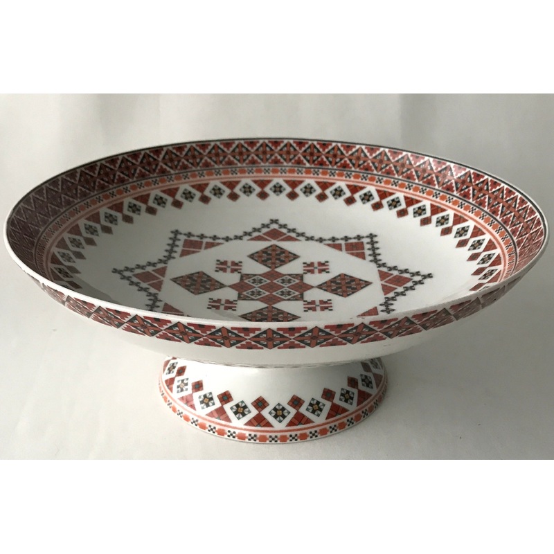 Large Round Serving Bowl on pedestal – Classic 10×4 in.