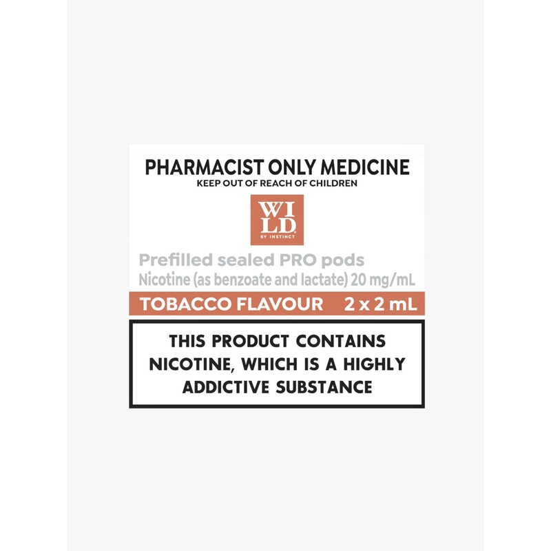 WILD BY INSTINCT PRO PREFILLED POD TOBACCO 20MG (2X2ML)