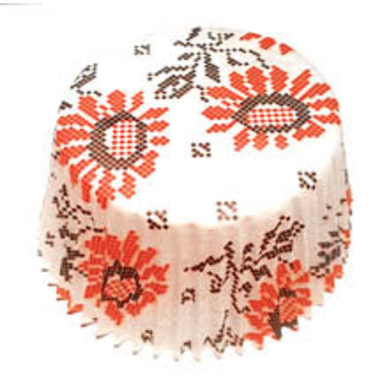 Floral Embroidery muffin cups (50)