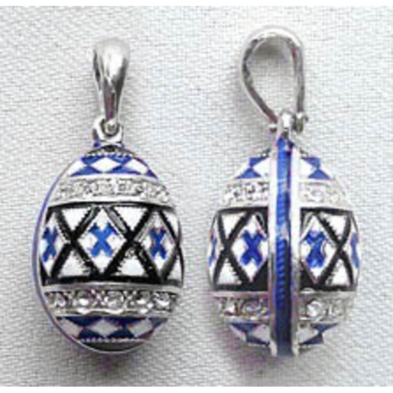 Mini Pysanka Pendant – Blue|ca|us|intl