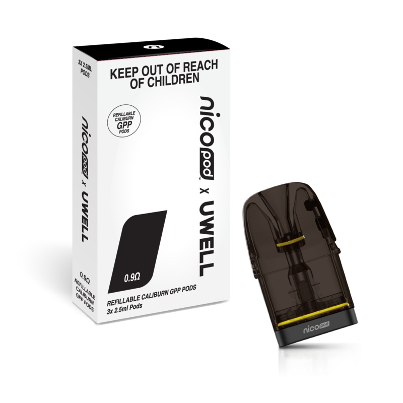 NICOPOD x UWELL REFILLABLE CALIBURN G3 (GPP) PODS (3 x 2.5ML)
