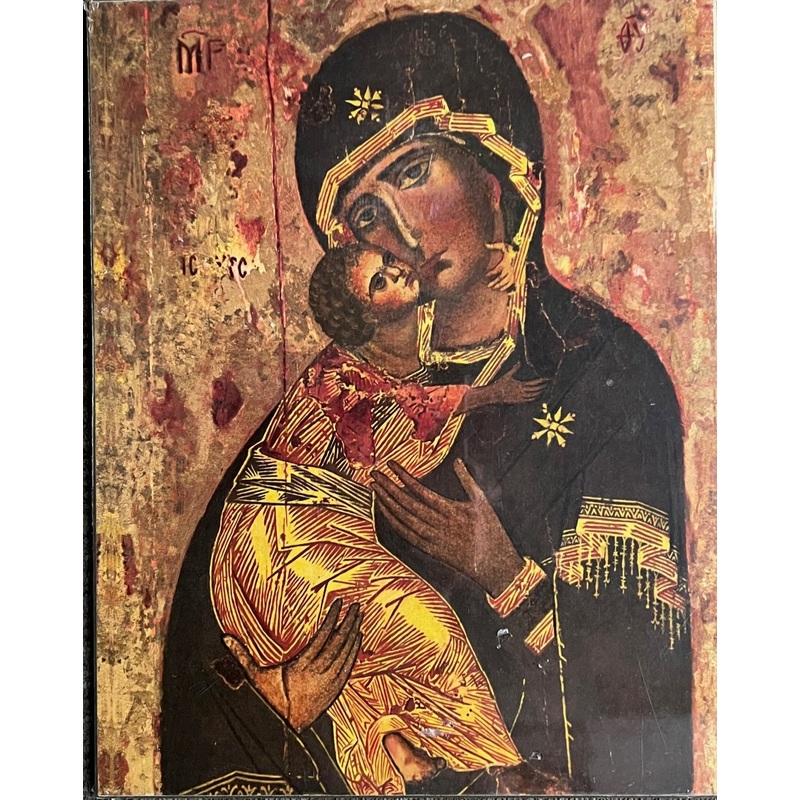 Volodymyrska Icon – Plaque  11 x 14 in