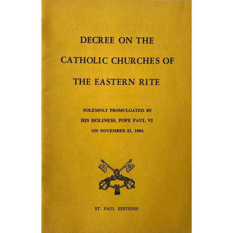 Decree on the Catholic Churches of the Eastern Rite