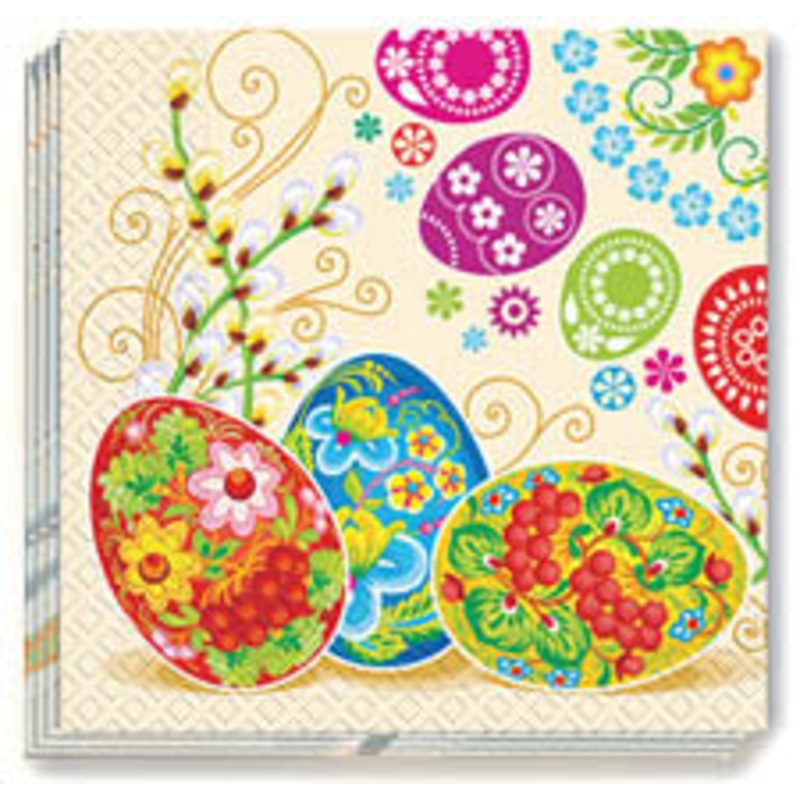 Petrykivka Design Easter Napkins 13×13 in.