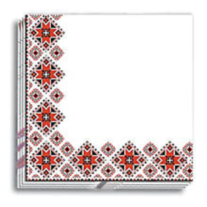 Red Vyshyvanka Dinner Napkins 13×13 in.