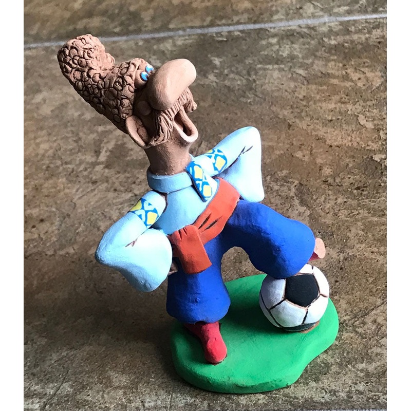 Soccer Kozak Figurine – clay figurine 4.5 in. tall