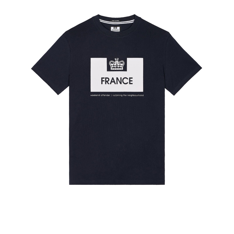Country Series France T-Shirt Navy/White
