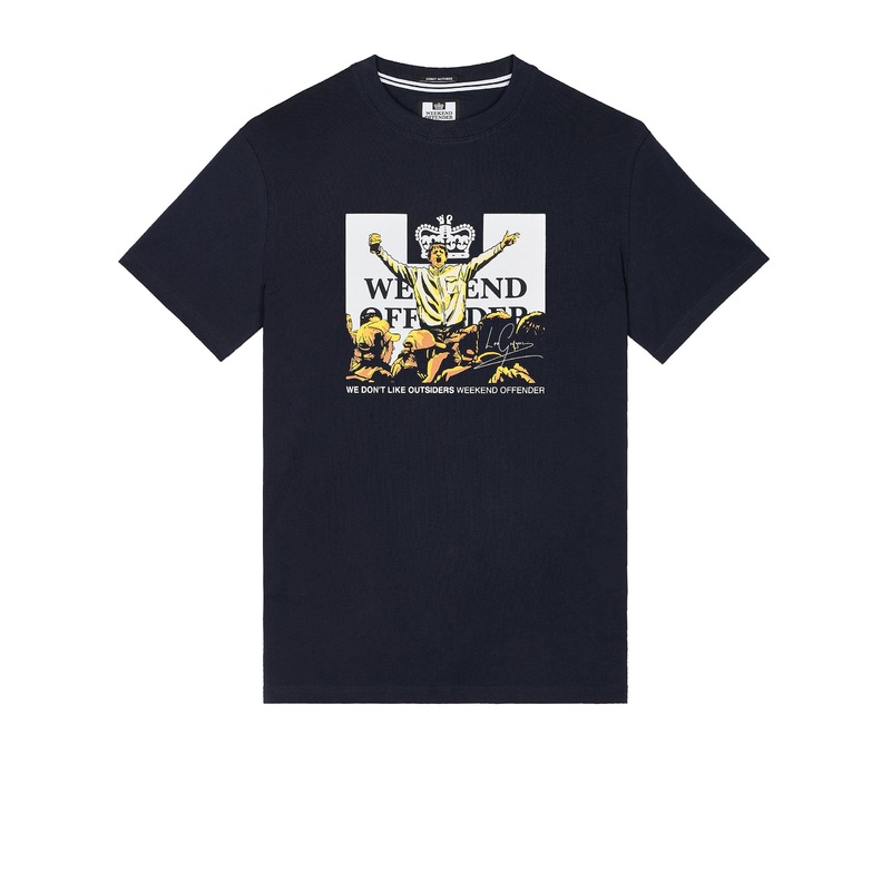 Leo Gregory Graphic T-Shirt Navy