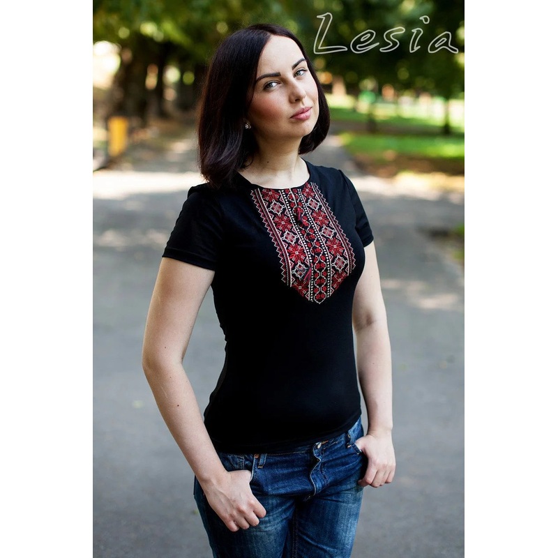 Women’s short sleeve shirt Mereshka in red