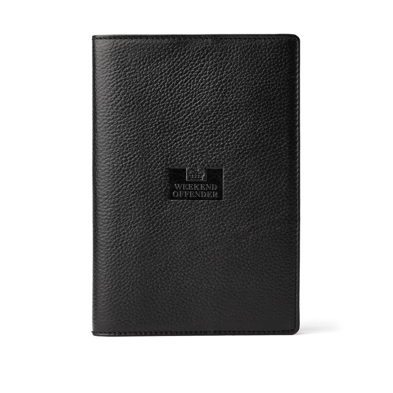 Leather Notebook Holder With Gift Box Black